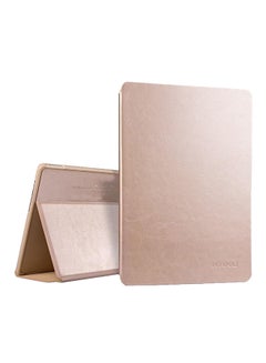 اشتري Samsung Galaxy Tab E 9.6 Leather Protective Case Cover-Gold في الامارات