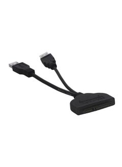 Buy USB 3.0 to SATA 7 15 Pin 22Pin Adapter Cable for 2.5 inch HDD Hard Disk Drive - Black black in UAE