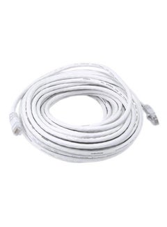 Buy 10M Rj45 Cat5E Ethernet Network Lan Internet Router Cable Patch Piece Modem Lead White in Saudi Arabia