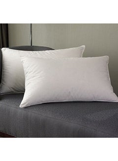 Buy 2-Piece Bed Pillow Polyester White 68x43centimeter in UAE