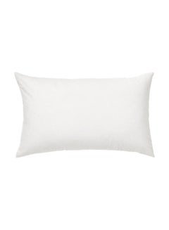 Buy Plain Bed Pillow polyester White 68 x 43cm in UAE