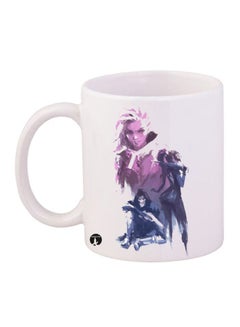 Buy Overwatch Printed Mug White/Purple/Blue in Saudi Arabia