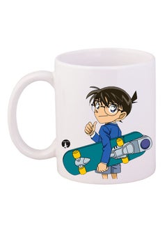 Buy Detective Conan Printed Mug White/Blue in UAE