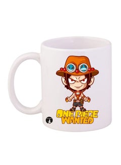 Buy Anime One Piece Printed Mug White/Brown/Beige in Egypt
