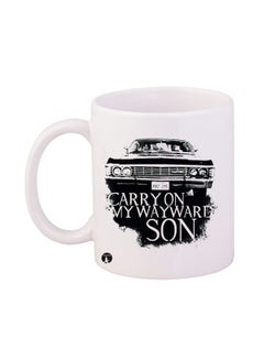 Buy Supernatural Printed Mug White/Black in Egypt