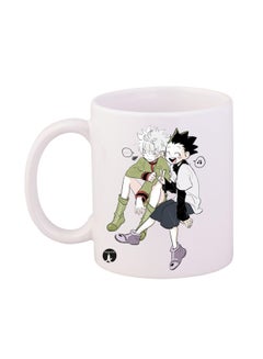 اشتري Hunter x Hunter Anime Printed Mug White/Green/Black 12 ounce في السعودية