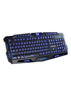 Buy M200 Usb Illuminated Led Backlit Backlight Crack Gaming Keyboard For Pc Laptop Black in UAE
