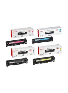 Buy 718 Laser Ink Toner 4 Color Set Yellow/Blue/Black in UAE