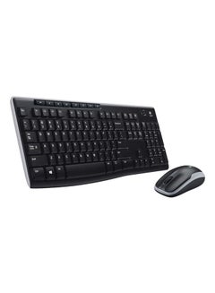 Buy Logitech Wireless Combo Mk270 With Keyboard And Mouse black in UAE