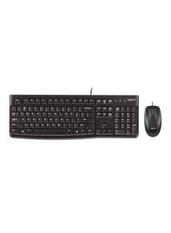 Buy Logitech Mk120 Wired Keyboard And Mouse For Pc - 920-002562 black in UAE