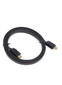 اشتري كابل مسطح بمنفذ HDMI مسطح إلى منفذ HDMI بطول 3 أمتار (أسود) في الامارات