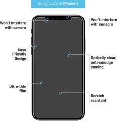 Buy Screen Protector For Apple Apple iPhone X Clear in UAE
