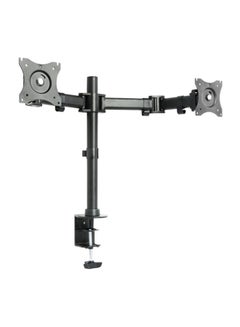 اشتري Dual Monitor Desk Mount, Heavy Duty Fully Adjustable Stand, Fits 2 LCD LED Screens up to 30 inches Black في السعودية