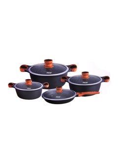 Buy 8-Piece Cookware Set Blue 50cm in Saudi Arabia