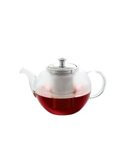Buy Glass Tea Pot Clear 1300ml in Saudi Arabia