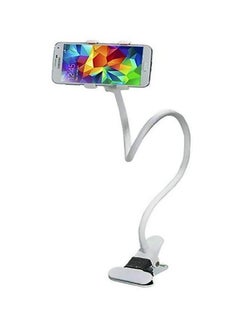 Buy Universal Flexible Phone Holder With Clip White in Saudi Arabia