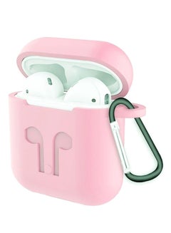 Buy Silicone Case For Apple AirPods Pink in Saudi Arabia