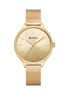 اشتري Women's Water Resistant Stainless Steel Analog Wrist Watch 9024 - 36 mm -Gold في الامارات