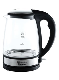 Buy Glass Electric Kettle With Led Light FU-948 Black in UAE