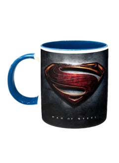 Buy Superman Logo Printed Coffee Mug Multicolour in UAE