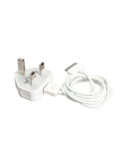 Buy USB Charger / Adapter For iPhone 4 / 4S / ipad 1 / 2 White in Saudi Arabia