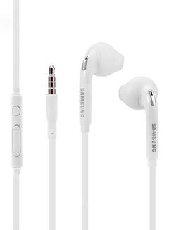 Buy 3.5 mm In-Ear Wired Headphone With Microphone White in Saudi Arabia