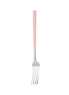 Buy Stainless Steel Fork Pink/Silver 20.2x2.3cm in UAE