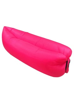 Buy Outdoor Inflatable Lounger Air Sleeping Bag Rose Red 260X70centimeter in UAE