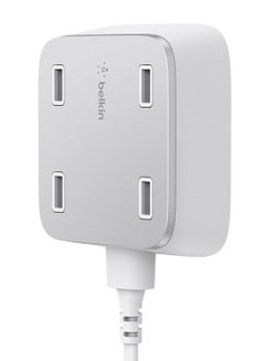 Buy Rockstar 4 USB Port Wall Charger White in UAE