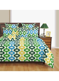 Buy Sparkle Collection Flat Sheet With Pillowcase cotton Multicolour Single in UAE