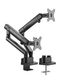 Buy Dual Monitor Desk Mount Stand Full Motion Swivel Computer Monitor Arm for Two Screens 17-27 Inch with 4.4~19.8lbs Load Capacity for Each Black in Egypt