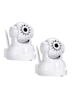 اشتري Set Of 2 Wireless Webcam Ip Camera Security Camera Osd Ir Motion Detection Iphone Android Cctv أبيض في الامارات
