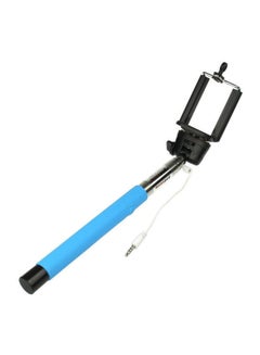 Buy Selfie Stick With Bluetooth Sutter Remote Black/Blue in Saudi Arabia