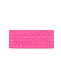 Buy Keyboard Silicone Cover Skin For Apple Macbook Pro 13 15 17 / Air 13 pink in UAE
