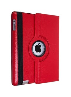 Buy 360 Degree Rotatable Flip Cover For Apple iPad 2/3/4 Red/Black in UAE