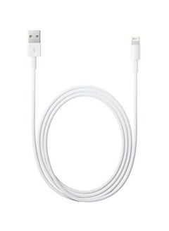Buy Lightning Data Sync Charging USB Cable White in UAE