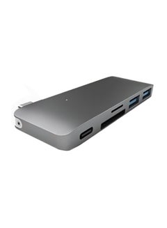 Buy 3-In-1 USB Hub With Charging Port Grey/White/Silver in UAE