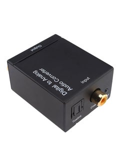 اشتري Coaxial Toslink Signal To Analog Audio Converter Adapter أسود في الامارات