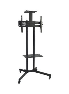 Buy Alpha Universal TV Floor Stand for 26 inches to 70 inches With Wheels Camera Holder And DVD Rack - Black in Egypt