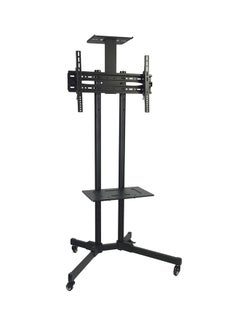 Buy TV Floor Stand with Wheels Rolling TV Cart for 37-70 inch LCD LED Plasma Flat Curved Screen, Tilt and Swivel Mount with Height Adjustable in UAE