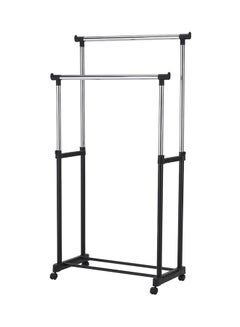 Buy Rack Garment Organizer Silver/Black Medium in UAE