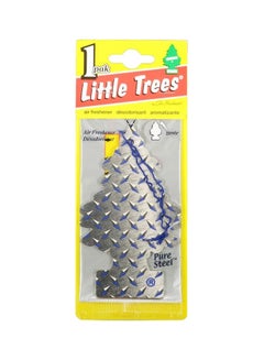 Buy Car Freshener Little Trees Air Freshener Pure Steel in UAE