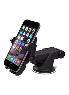 Buy Strong Suction Long Neck One Touch Car Mount Windshield Dashboard Mobile Holder For Smartphones in Saudi Arabia