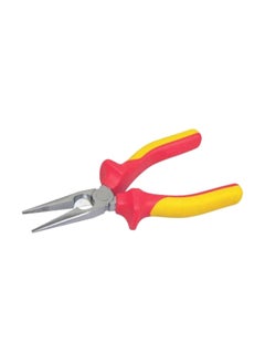 Buy Maxsteel VDE Long Nose Pliers Red/Yellow/Silver 200millimeter in Saudi Arabia