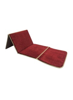 Buy 2-In-1 Foldable Prayer Backrest And Mat D-Red 70*110 cmcentimeter in Saudi Arabia