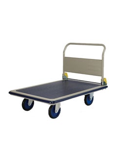 Buy Foldable Platform Trolley Silver/Blue in UAE