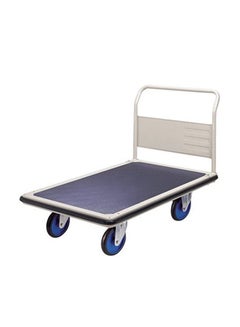 Buy Foldable Platform Trolley Silver/Blue in UAE