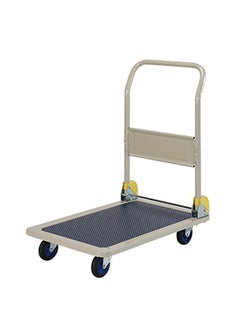 Buy Foldable Platform Trolley Silver/Blue in UAE