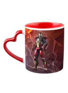Buy Iron Man Printed Ceramic Coffee Mug Multicolour in UAE