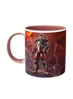 اشتري Iron Man Printed Ceramic Coffee Mug Multicolour 11ounce في الامارات
